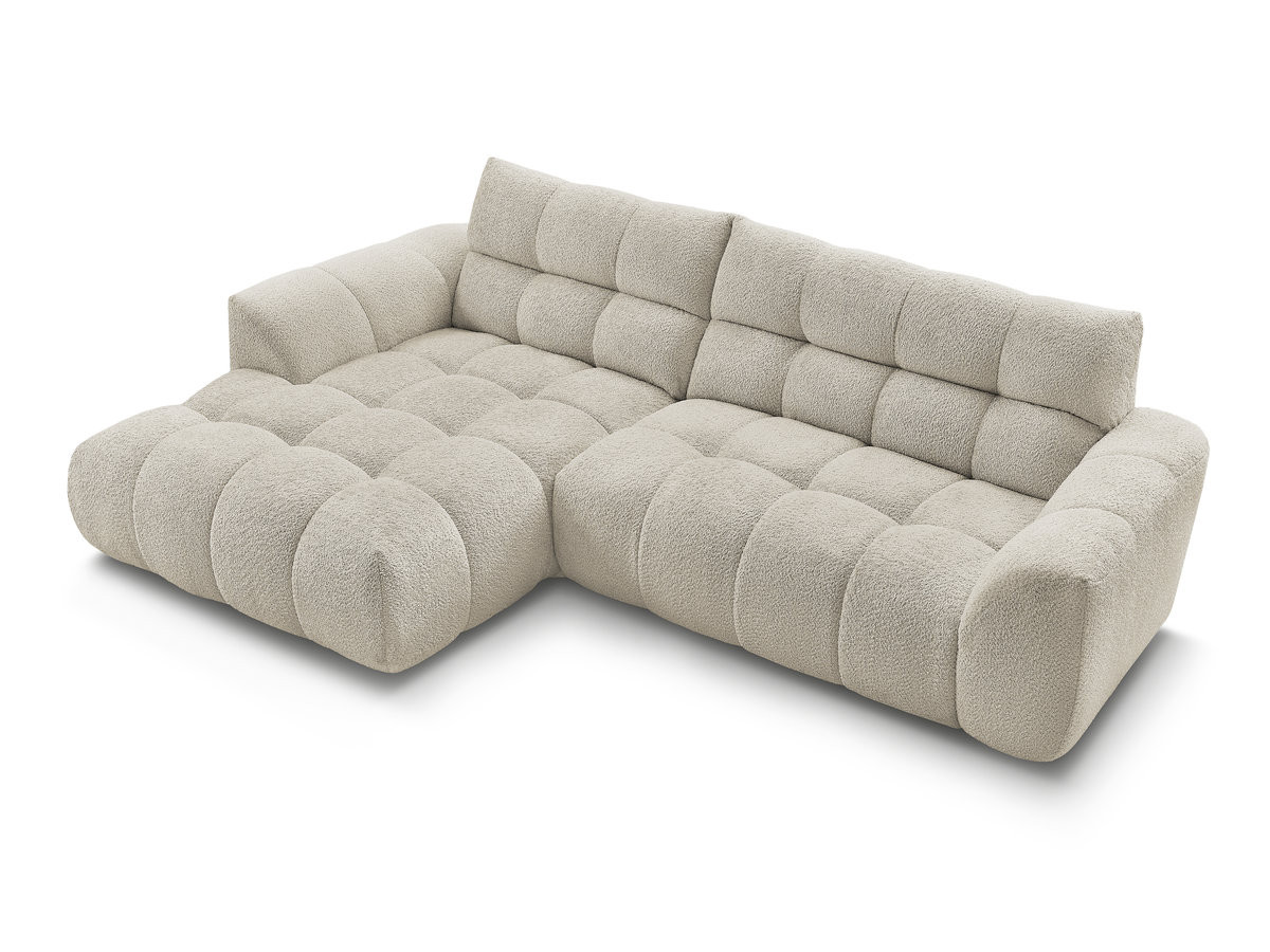 JAYA vaste hoekbank in chenillestof