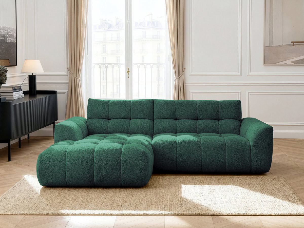 JAYA vaste hoekbank in chenillestof