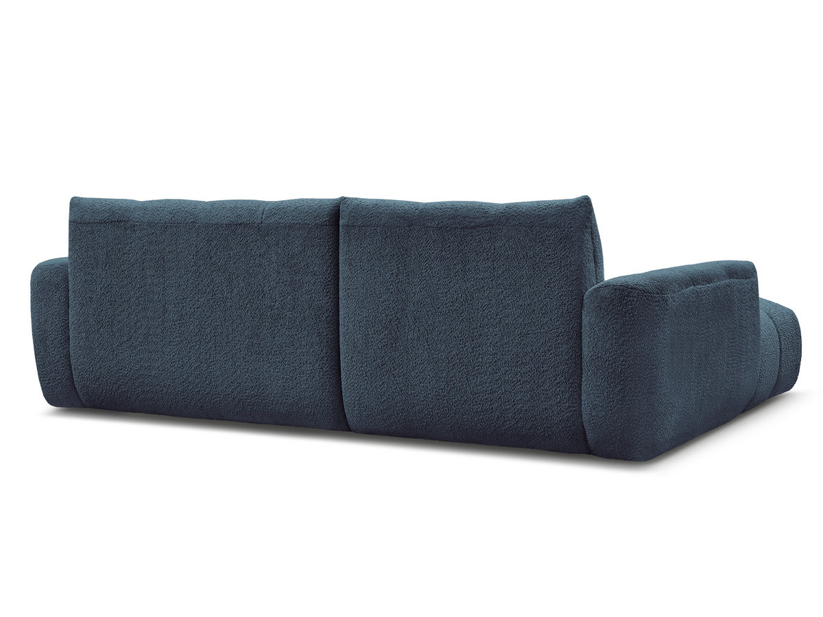 Canapé d'angle fixe JAYA tissu chenille