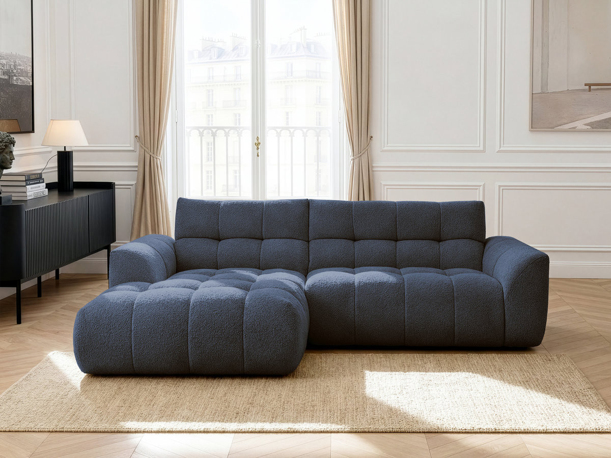 JAYA vaste hoekbank in chenillestof