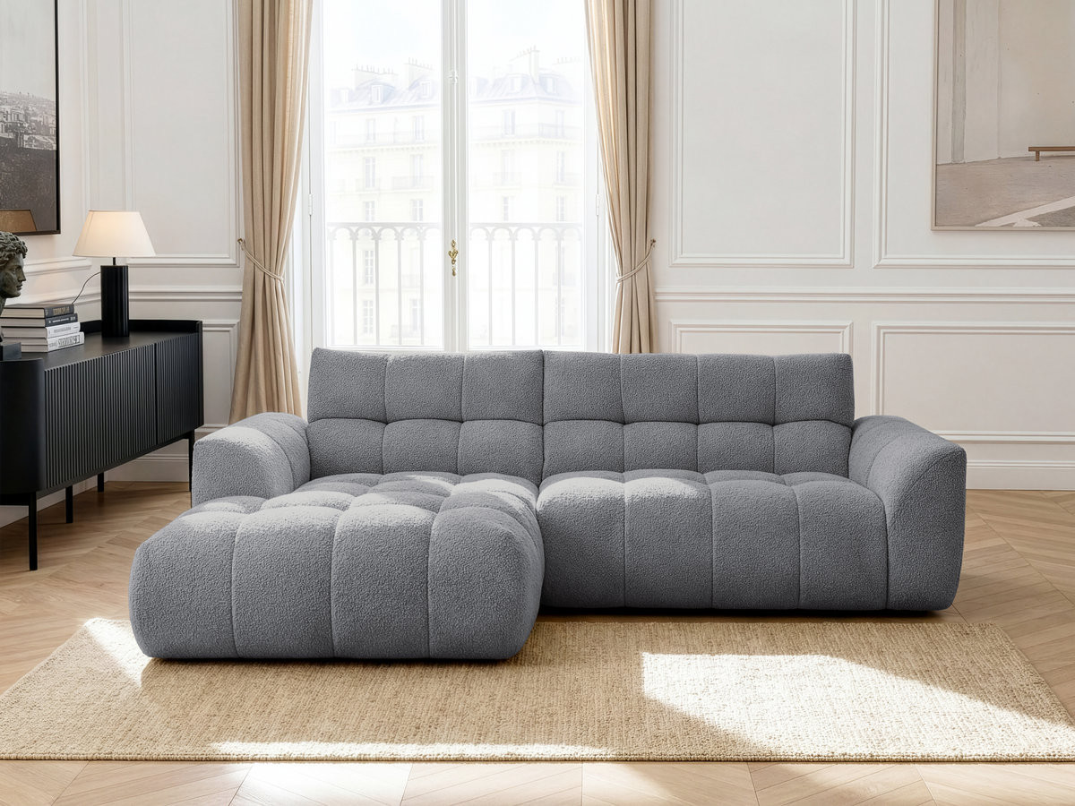 JAYA vaste hoekbank in chenillestof