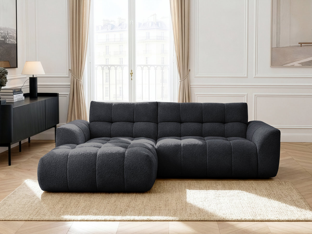 JAYA vaste hoekbank in chenillestof