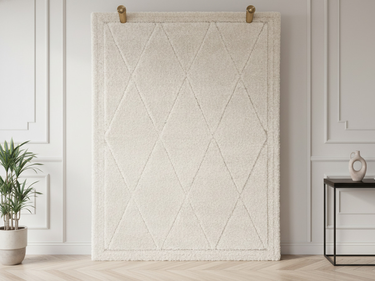 Tapis poils ras AMEL motif graphique