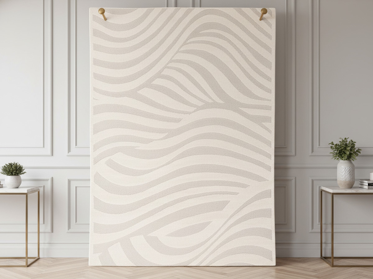 AVALON laagpolig tapijt met abstract patroon