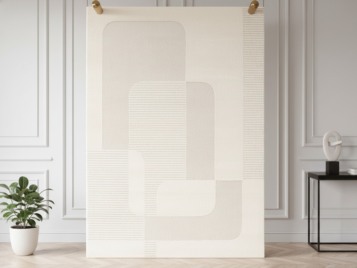 Tapis poils courts CLOTAIRE motif abstrait Tapis poils courts CLOTAIRE motif abstrait