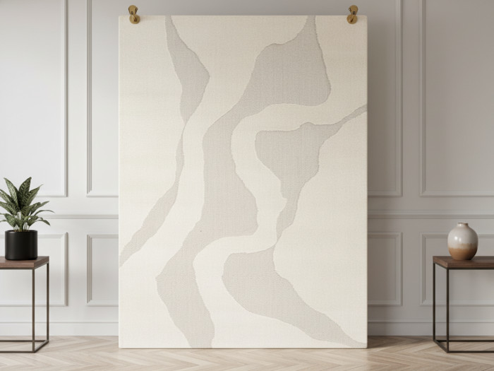 Tapis poils courts COLAS motif abstrait