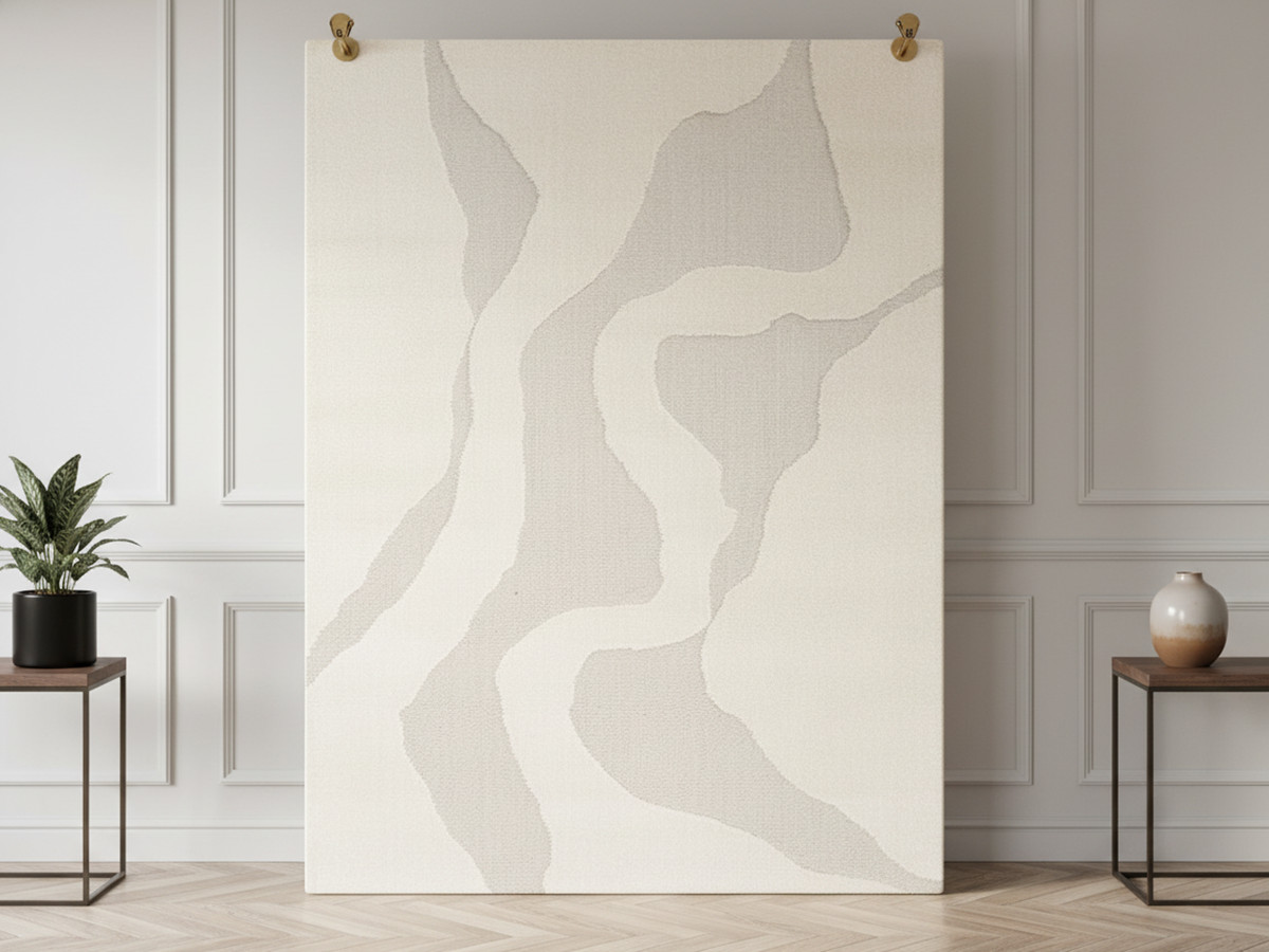 Tapis poils courts COLAS motif abstrait