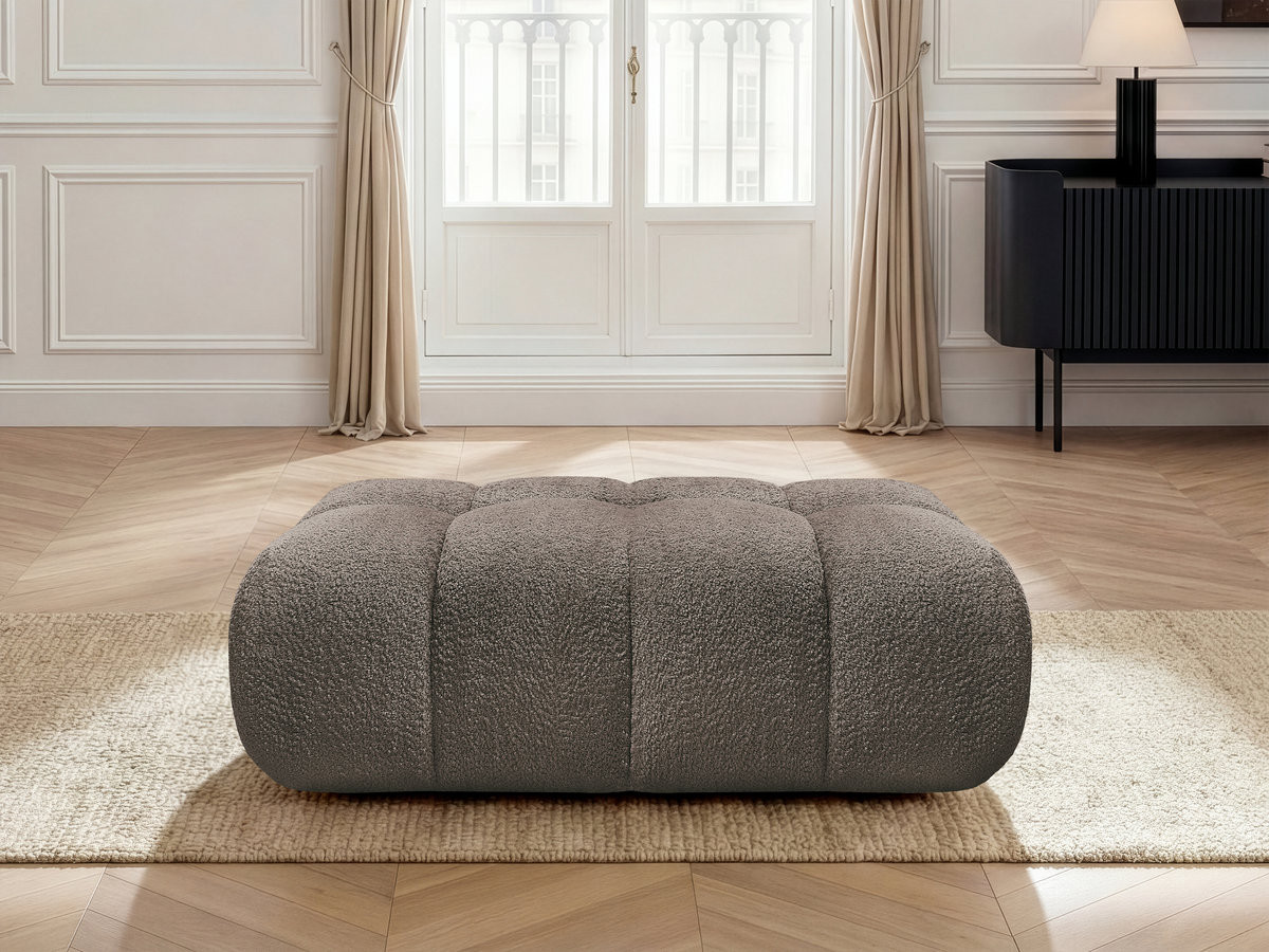 Pouf JAYA tissu chenille