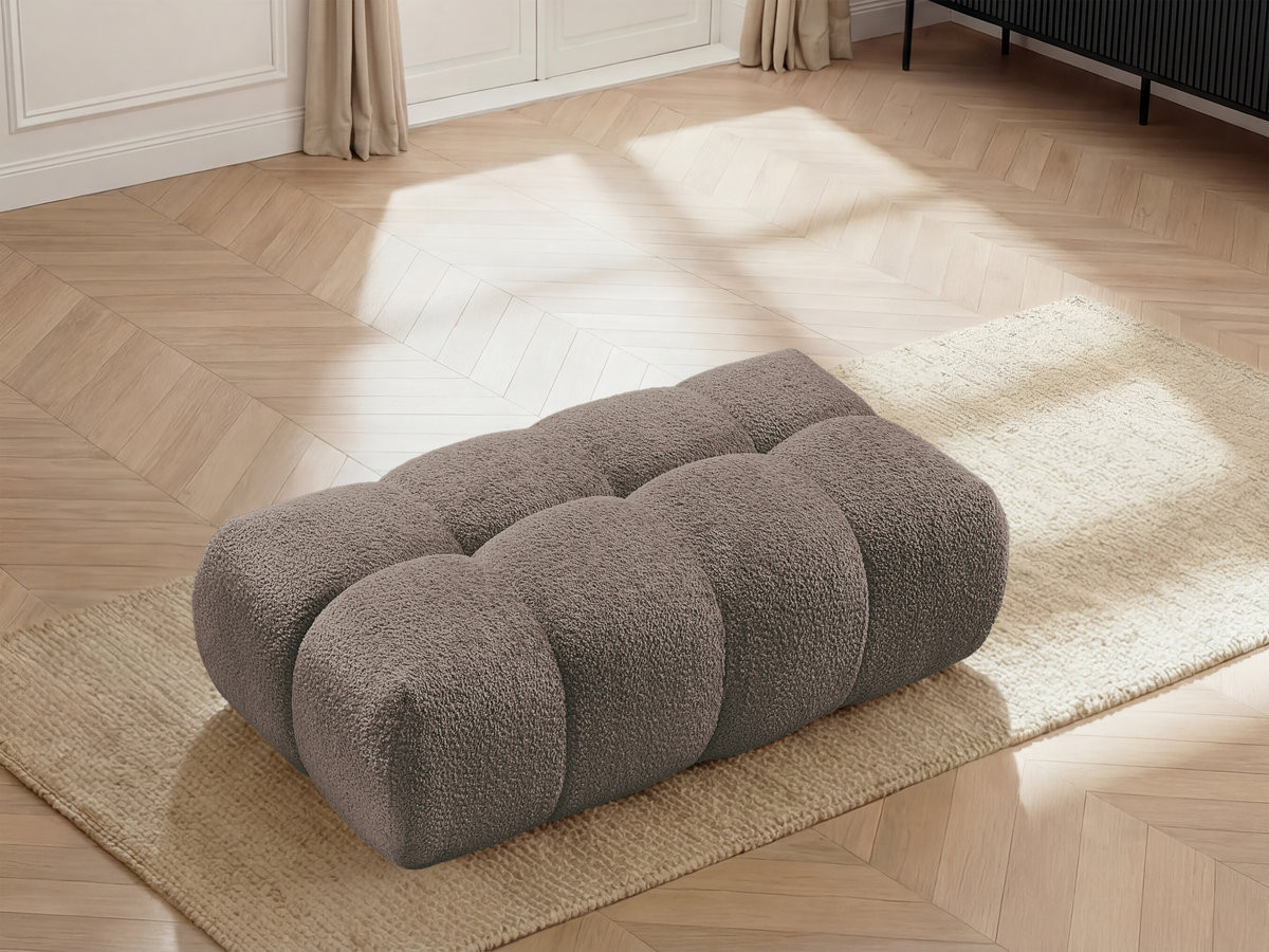 Pouf JAYA chenille taupe — vue 5