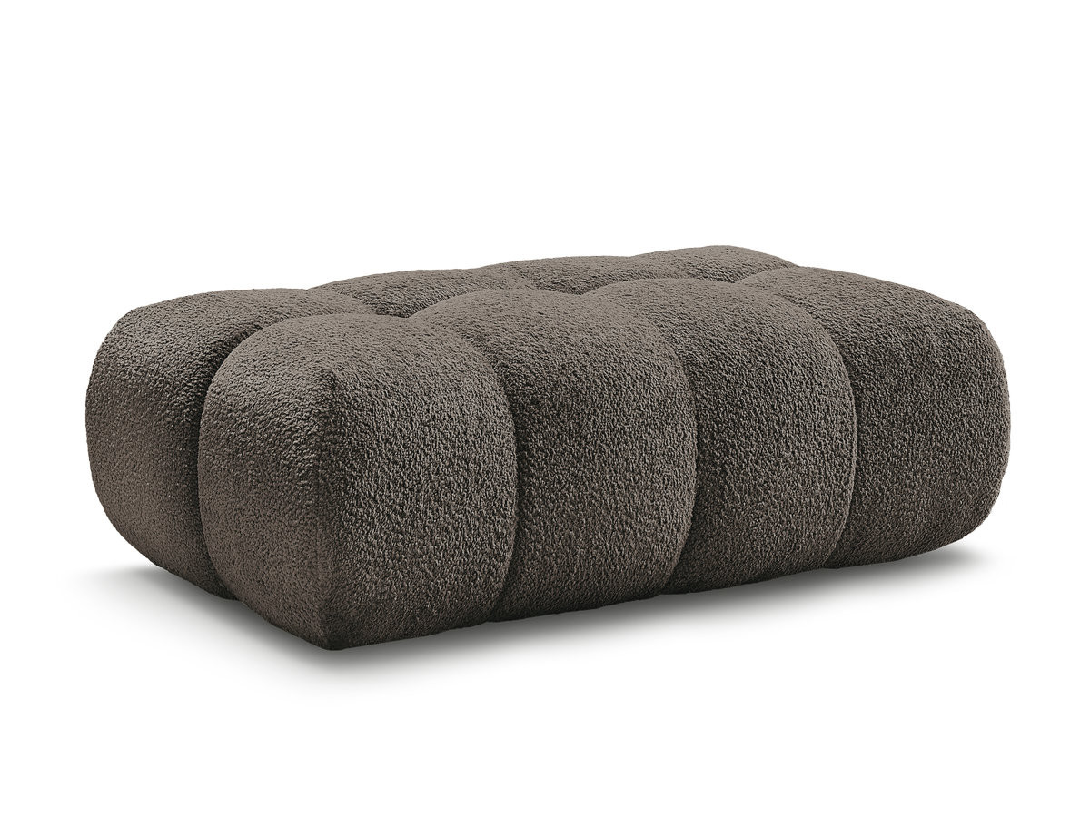 Canapé d'angle fixe JAYA tissu chenille