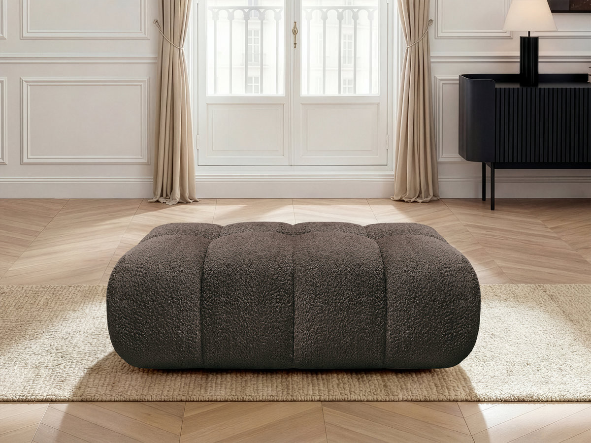 Pouf JAYA tissu chenille