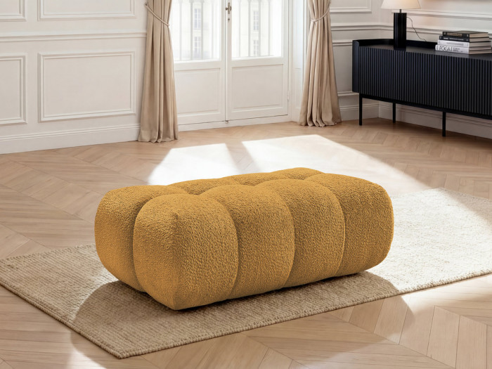 Pouf JAYA tissu chenille