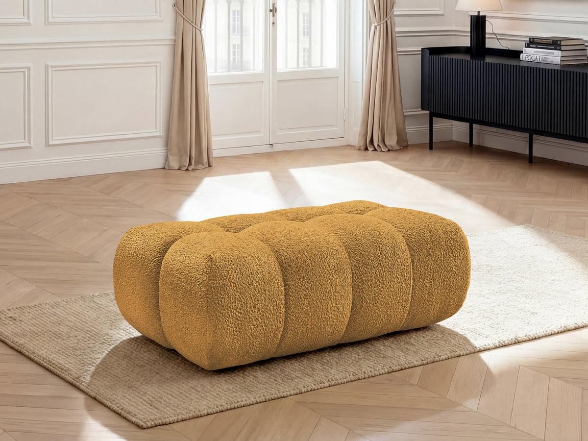 Pouf JAYA tissu chenille