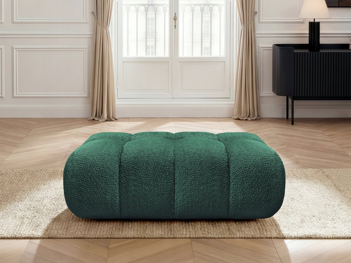 Pouf JAYA tissu chenille