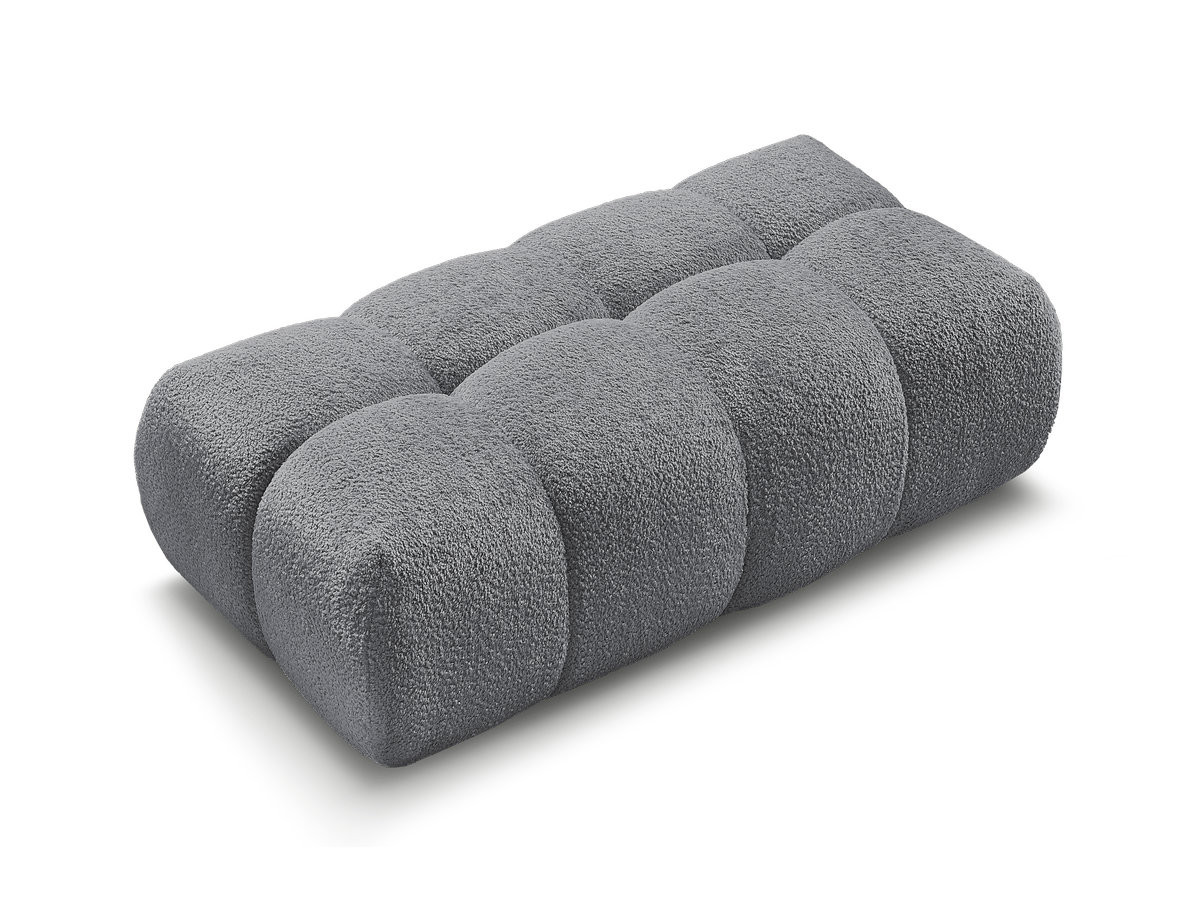 Pouf JAYA chenille gris — vue 6