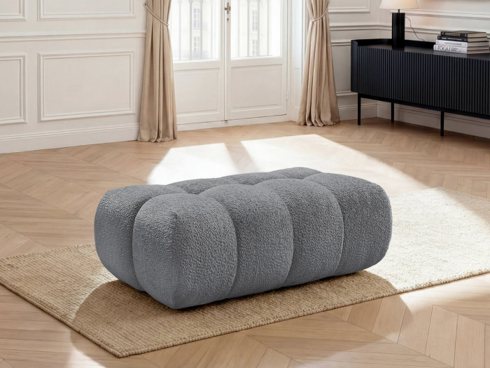 Pouf JAYA tissu chenille