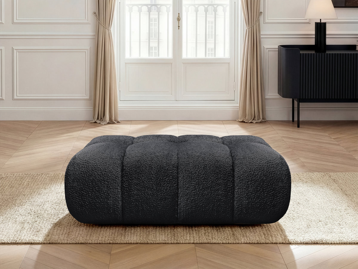 Pouf JAYA tissu chenille
