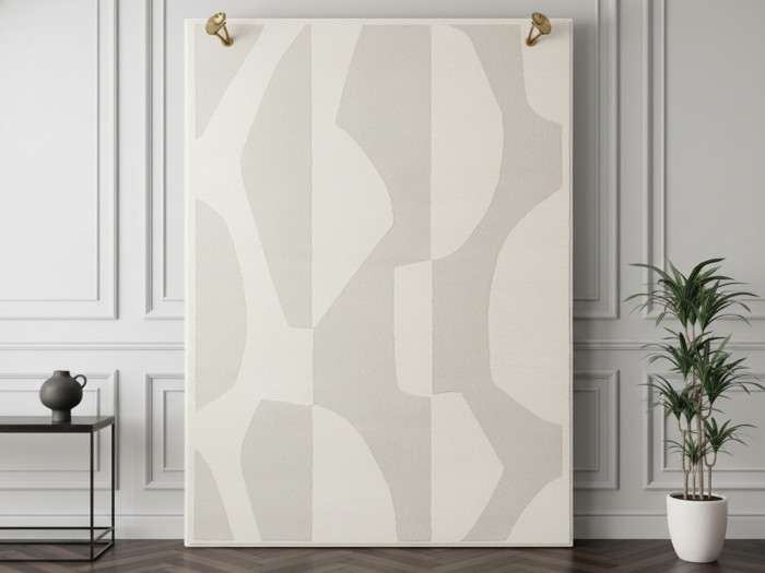 Tapis poils courts ELIOR motif abstrait