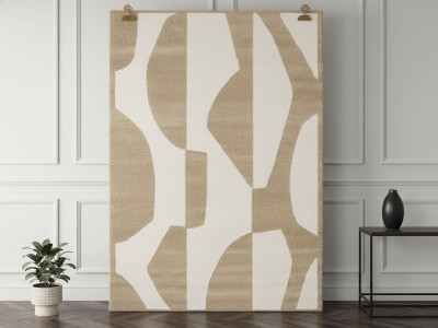 Tapis poils courts ELIOR motif abstrait