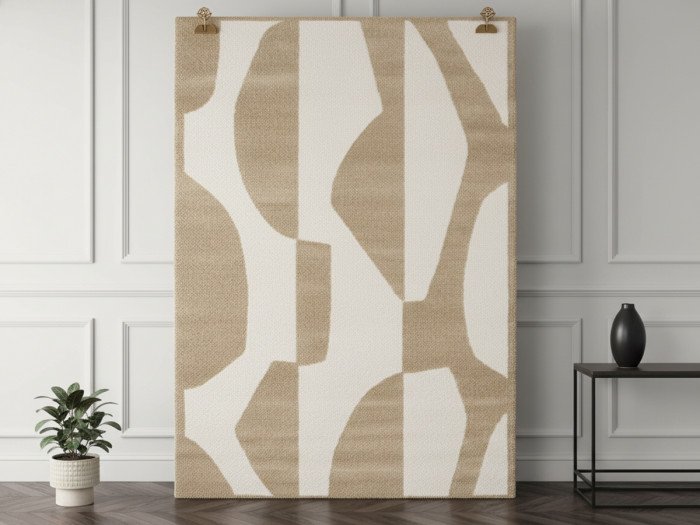 Tapis poils courts ELIOR motif abstrait