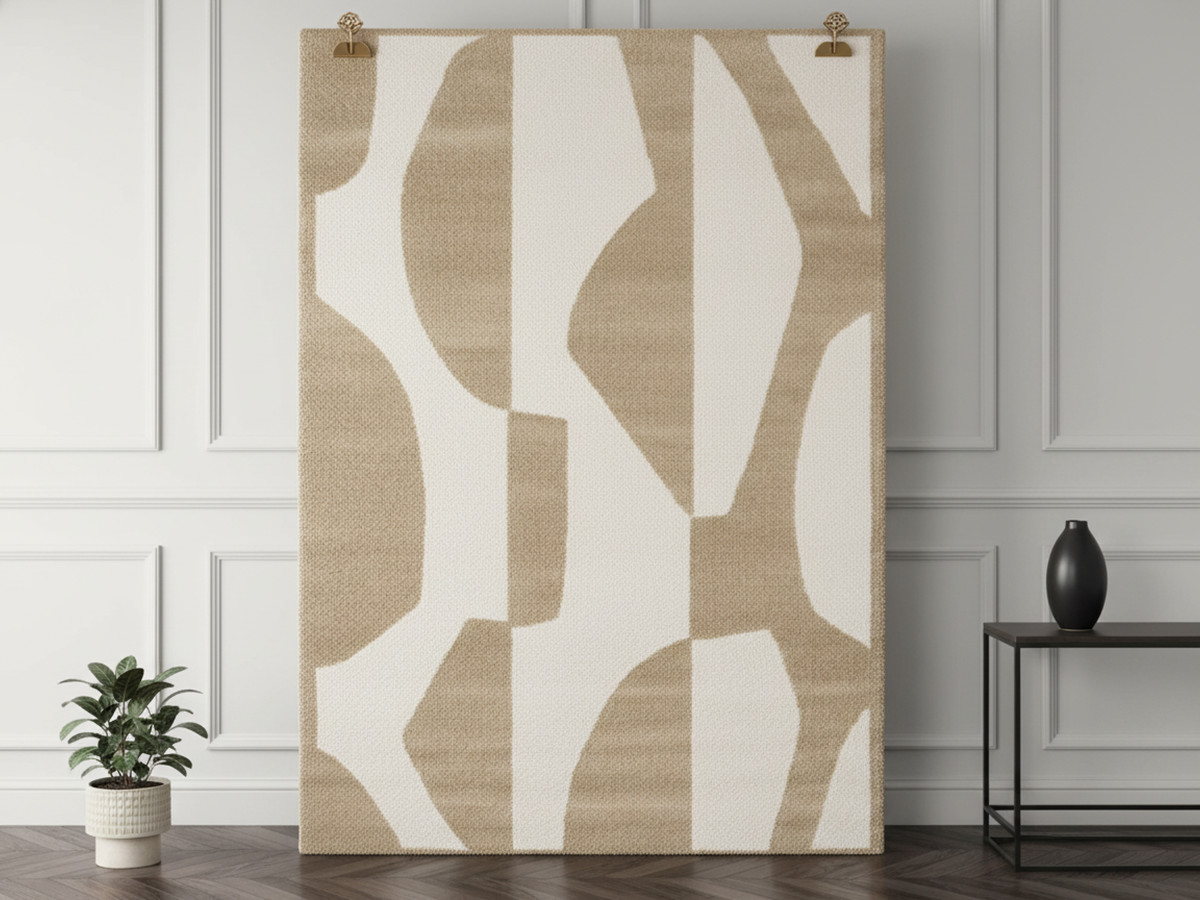 Tapis poils courts ELIOR motif abstrait