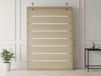Tapis poils courts IAGO motif graphique