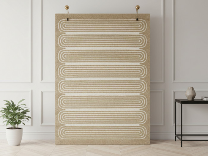 Tapis poils courts IAGO motif graphique