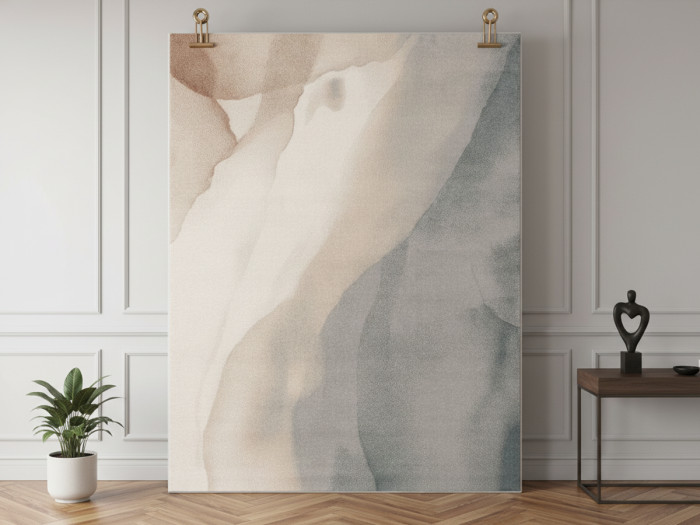 Tapis poils ras LIVIO motif abstrait