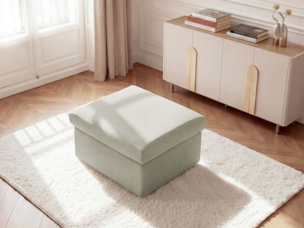 Pouf ENORE lisse beige — vue 6