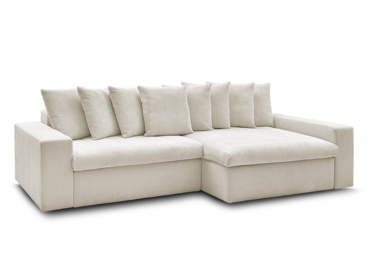 enore vaste hoekbank in corduroy gekleurd beige