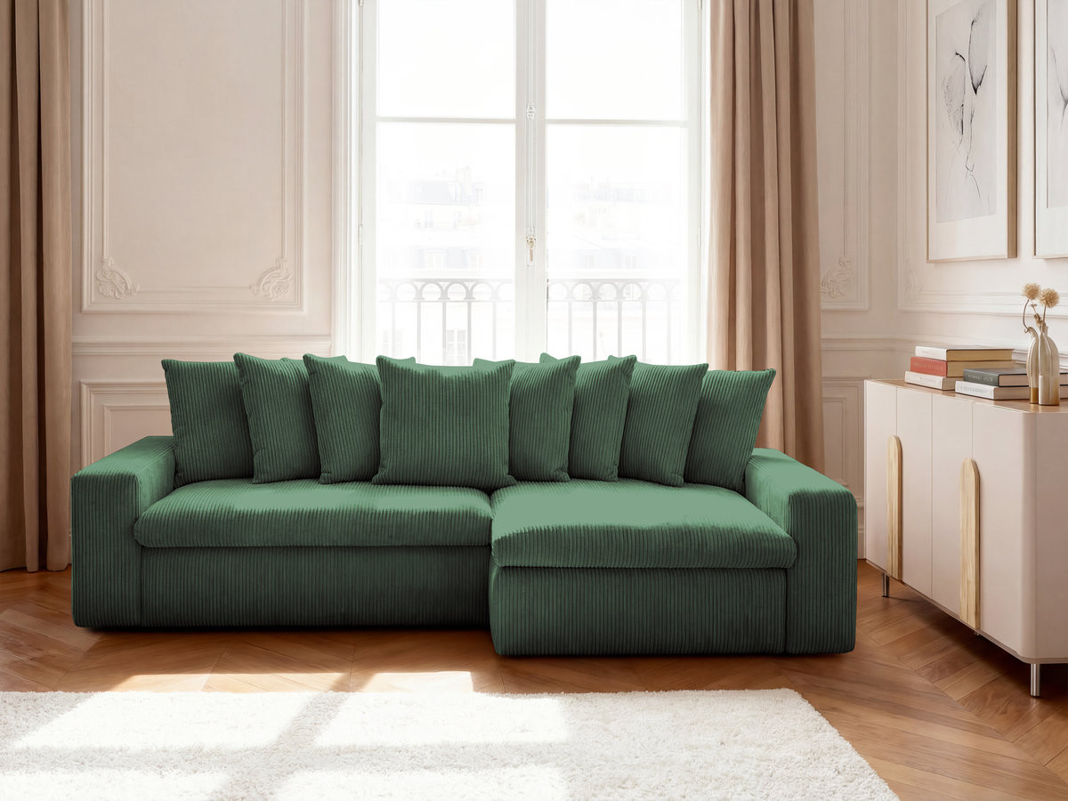 ENORE vaste hoekbank in corduroy