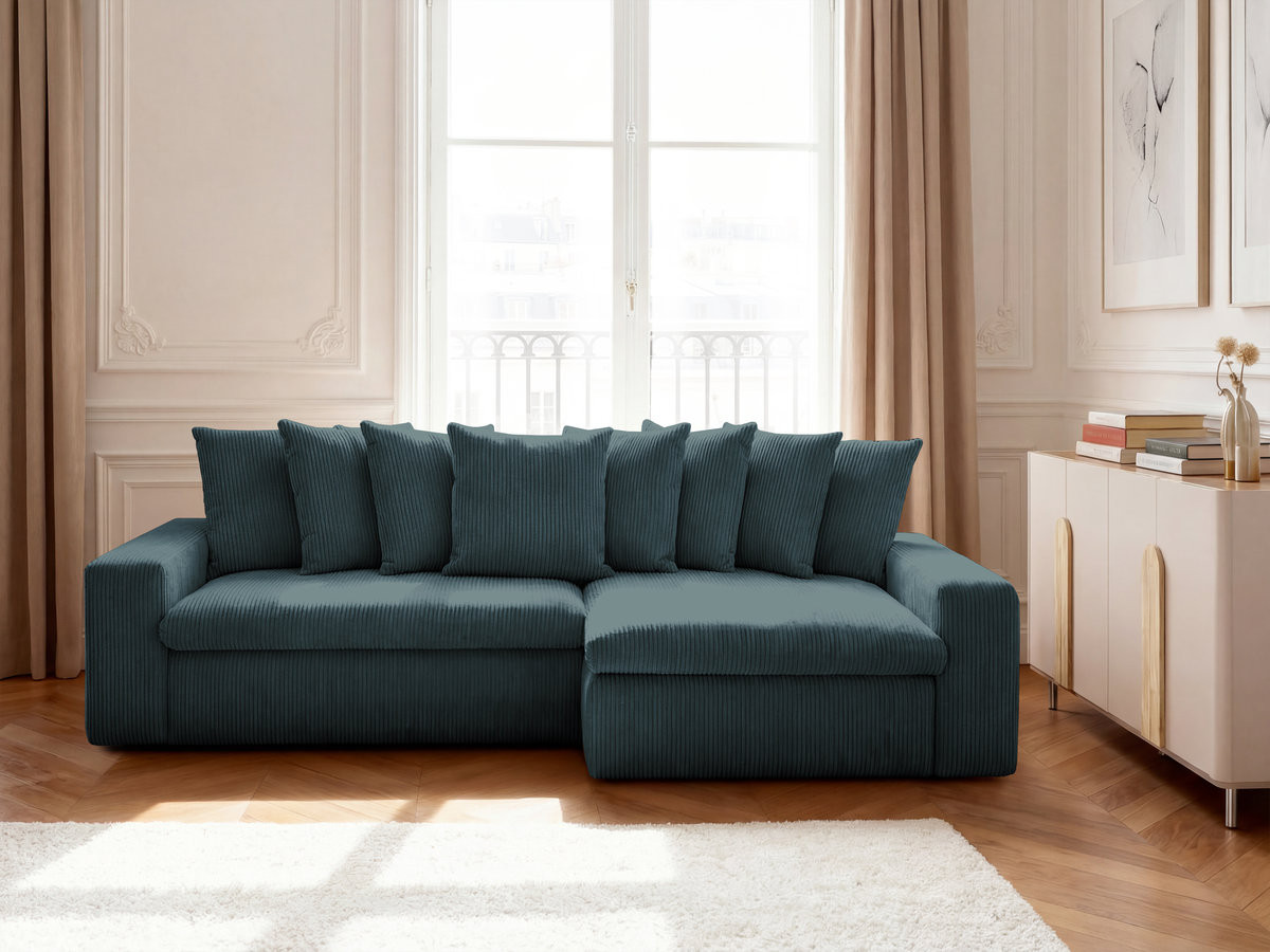 ENORE vaste hoekbank in corduroy