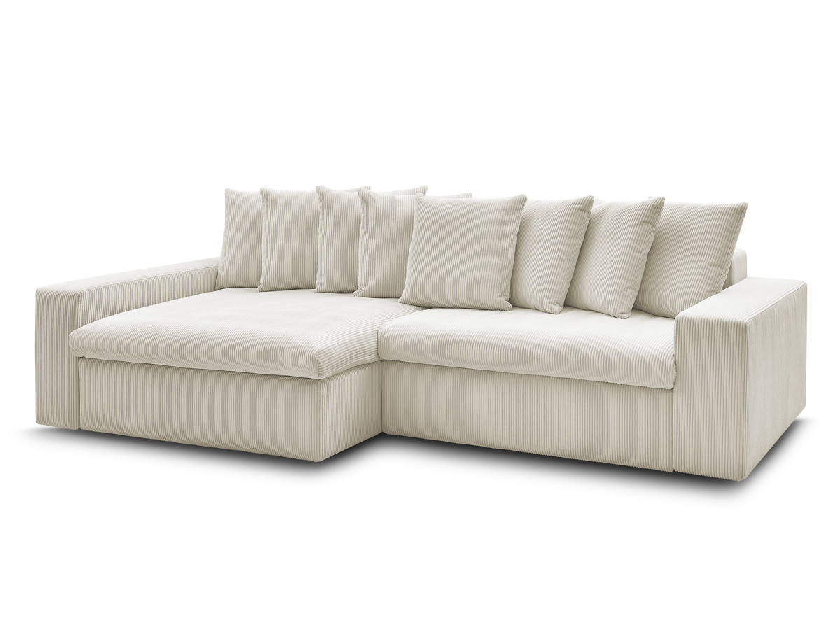 enore vaste hoekbank in corduroy gekleurd beige