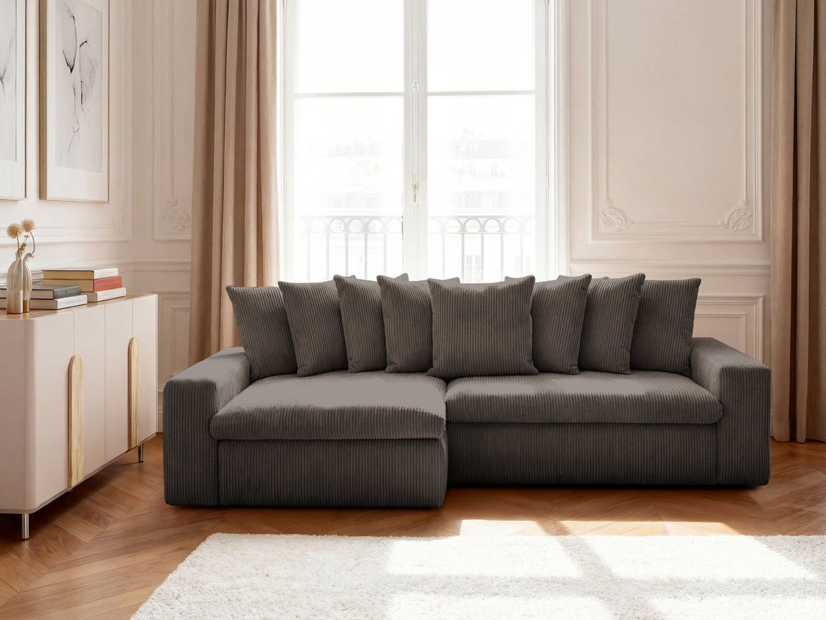 ENORE vaste hoekbank in corduroy