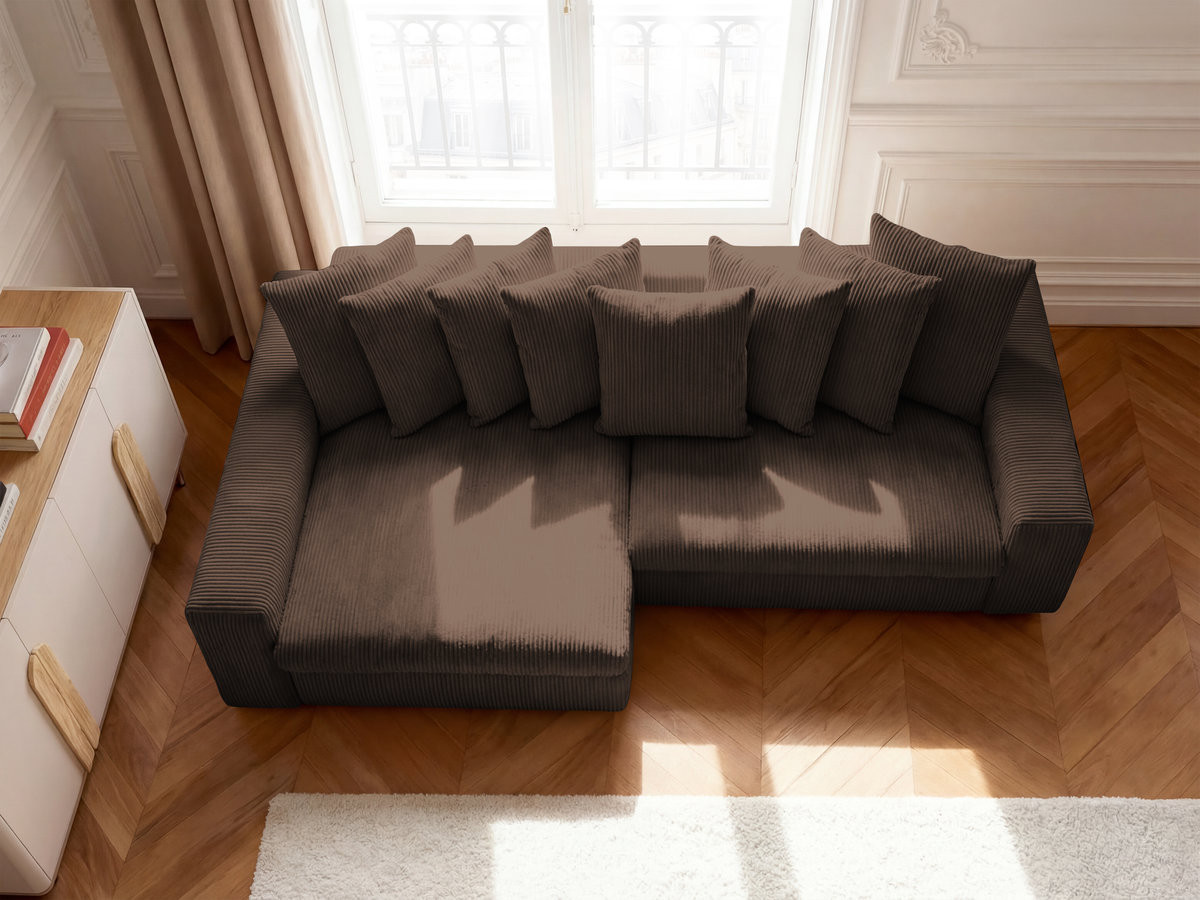 ENORE vaste hoekbank in corduroy