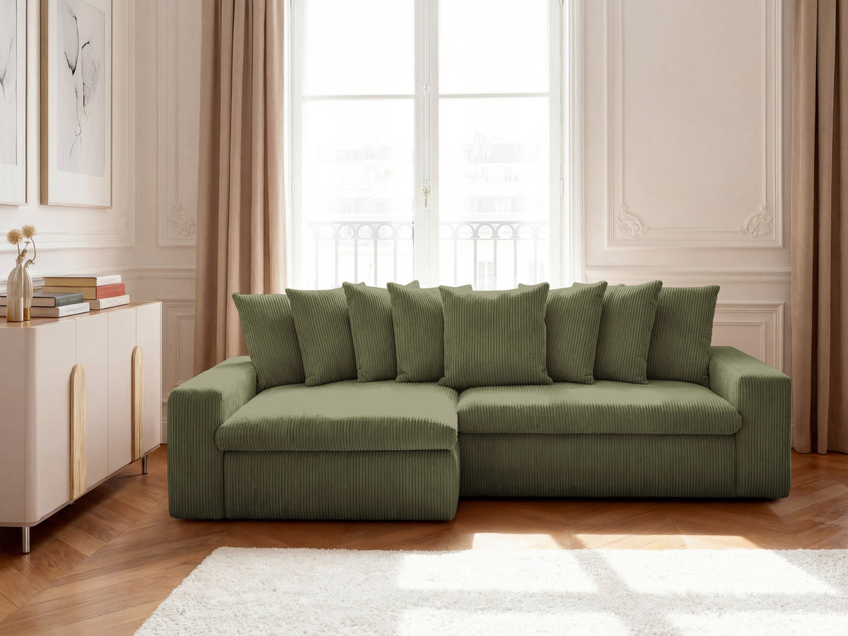 ENORE vaste hoekbank in corduroy