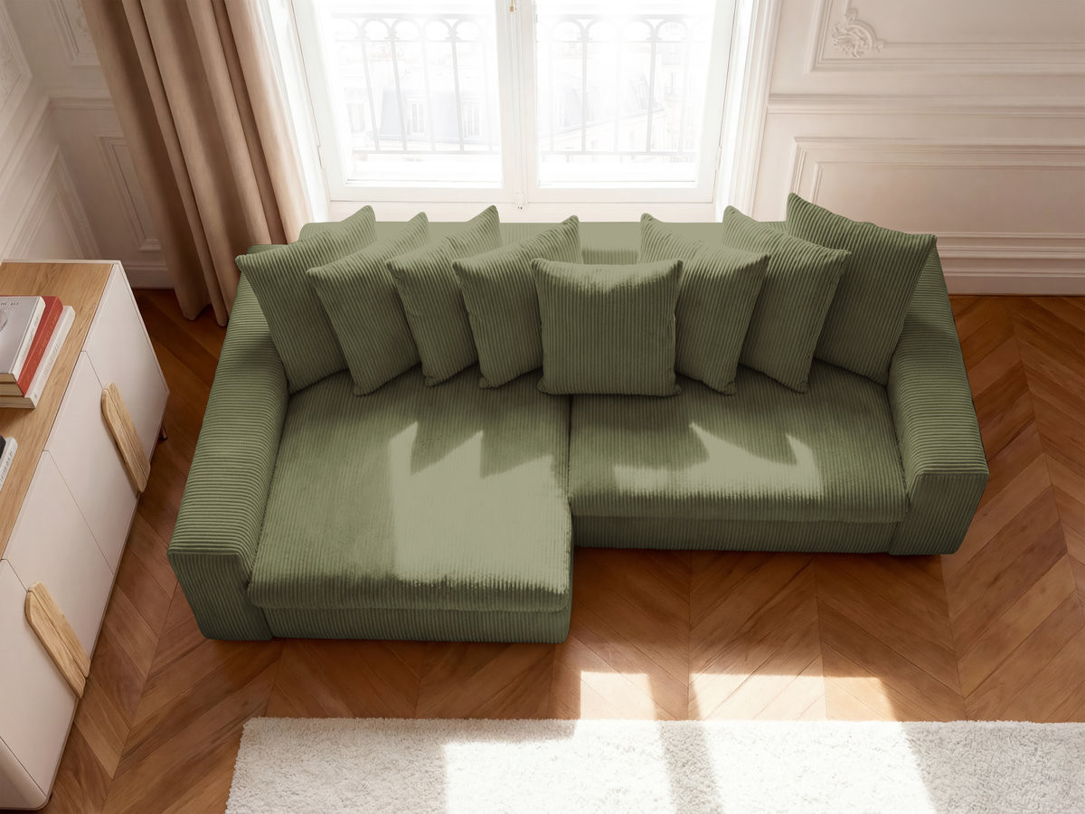 ENORE vaste hoekbank in corduroy