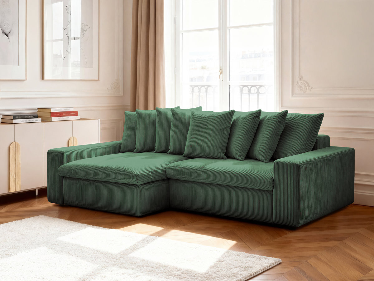 ENORE vaste hoekbank in corduroy