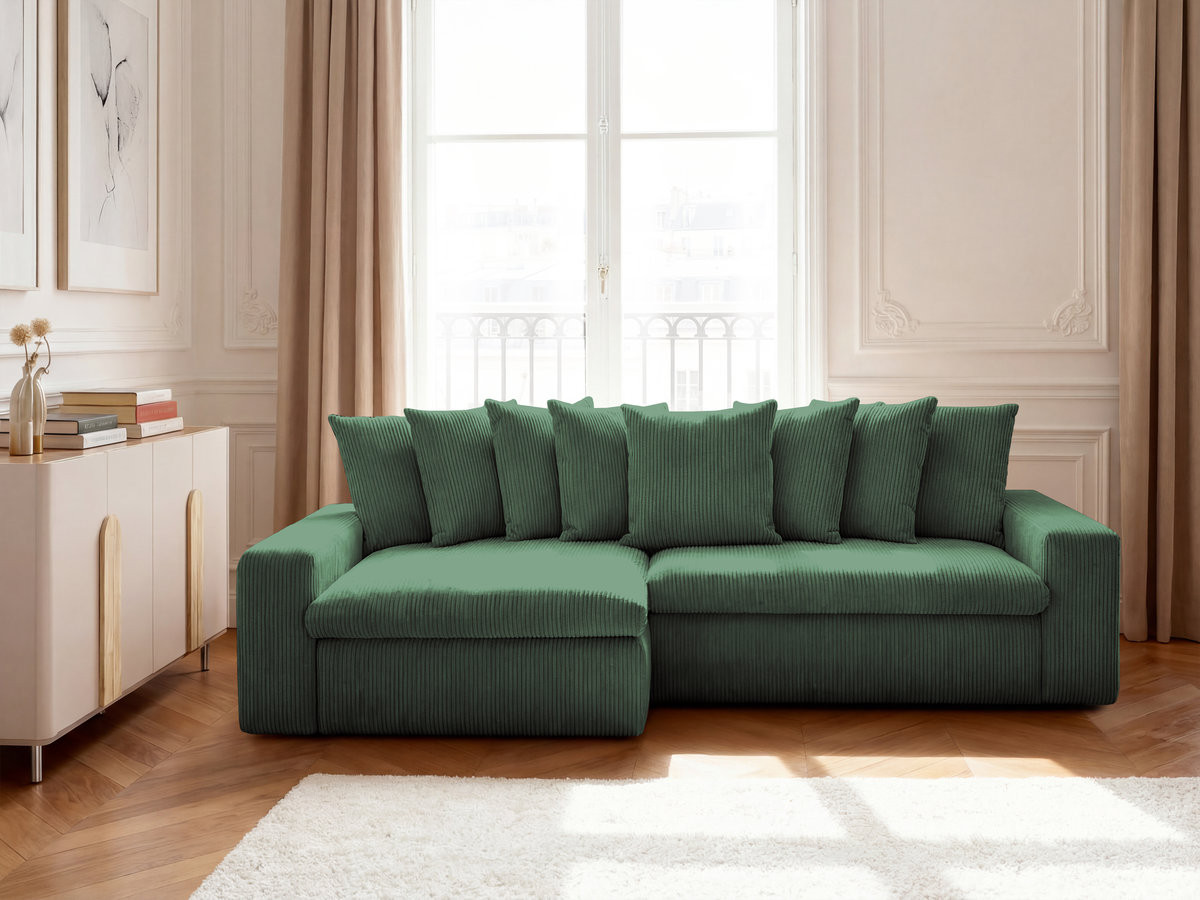 ENORE vaste hoekbank in corduroy