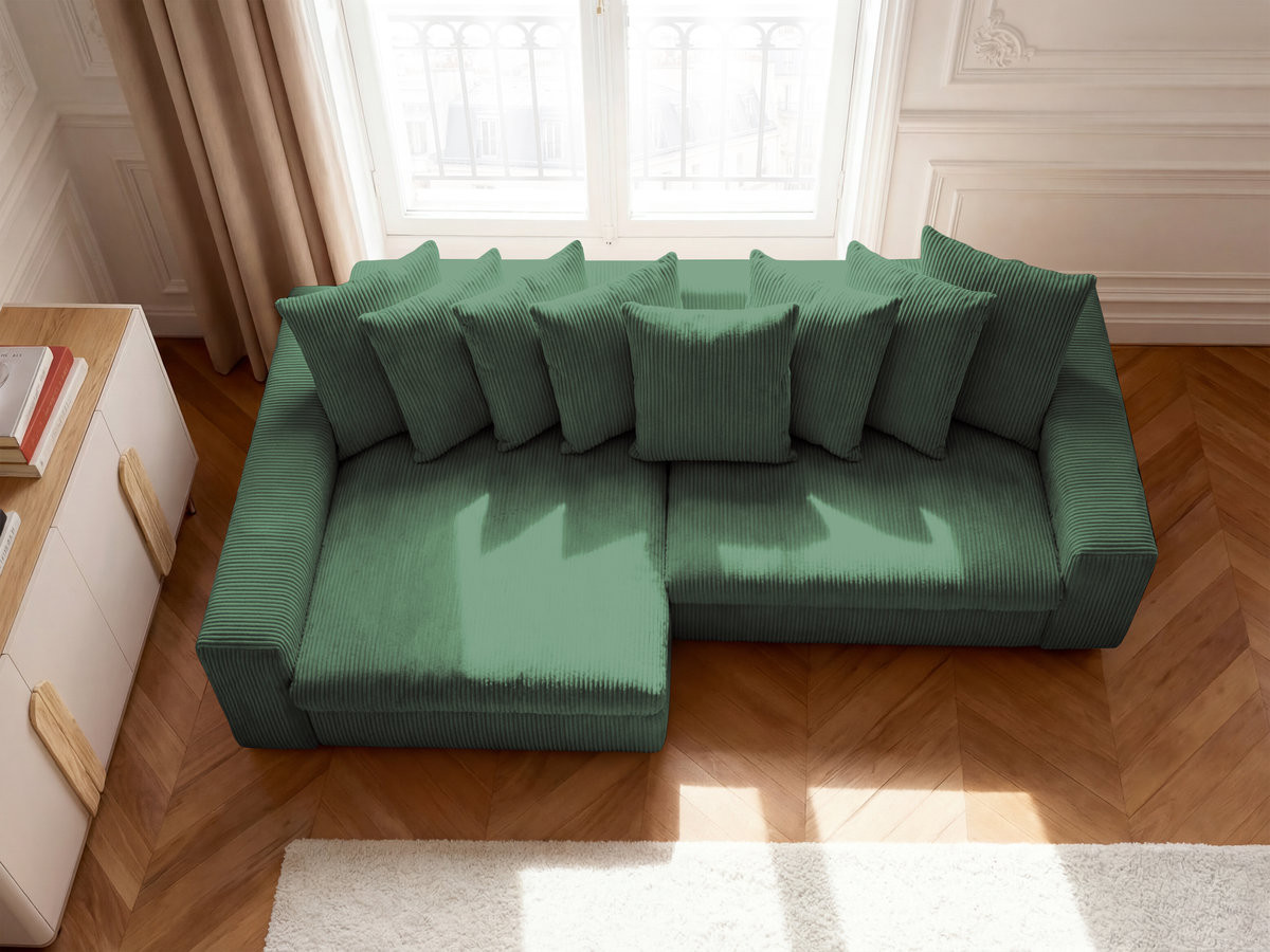 ENORE vaste hoekbank in corduroy