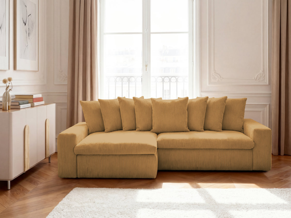 ENORE vaste hoekbank in corduroy