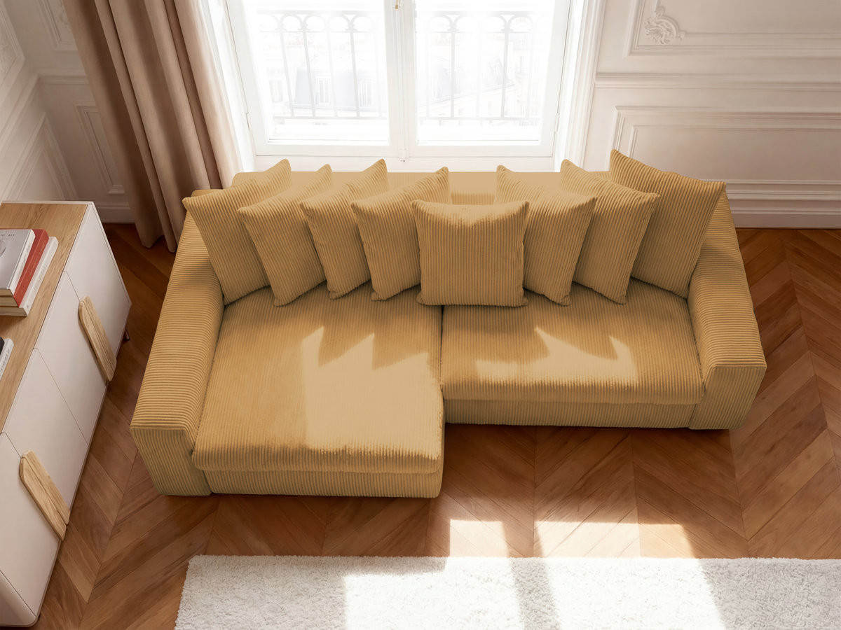 ENORE vaste hoekbank in corduroy