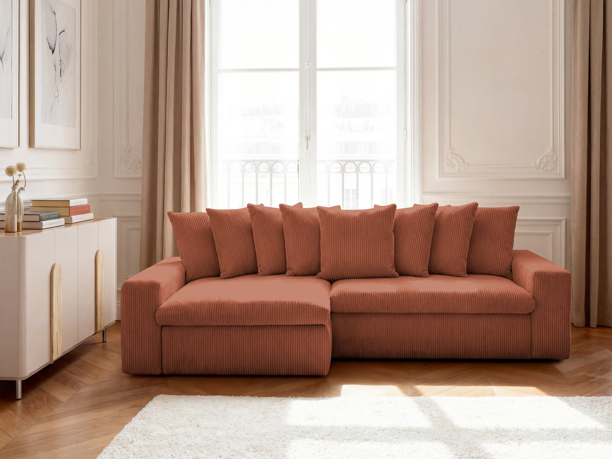 ENORE vaste hoekbank in corduroy