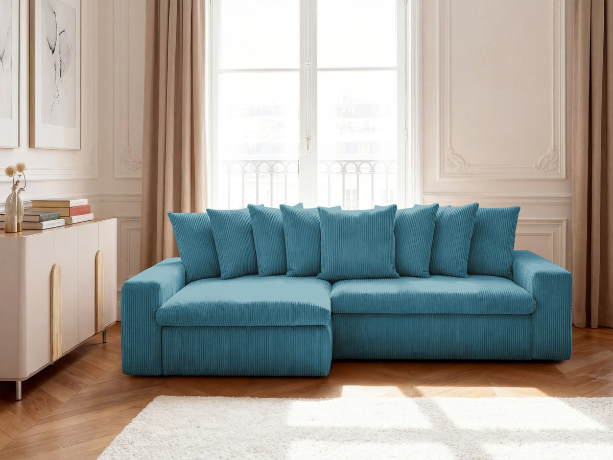 ENORE vaste hoekbank in corduroy