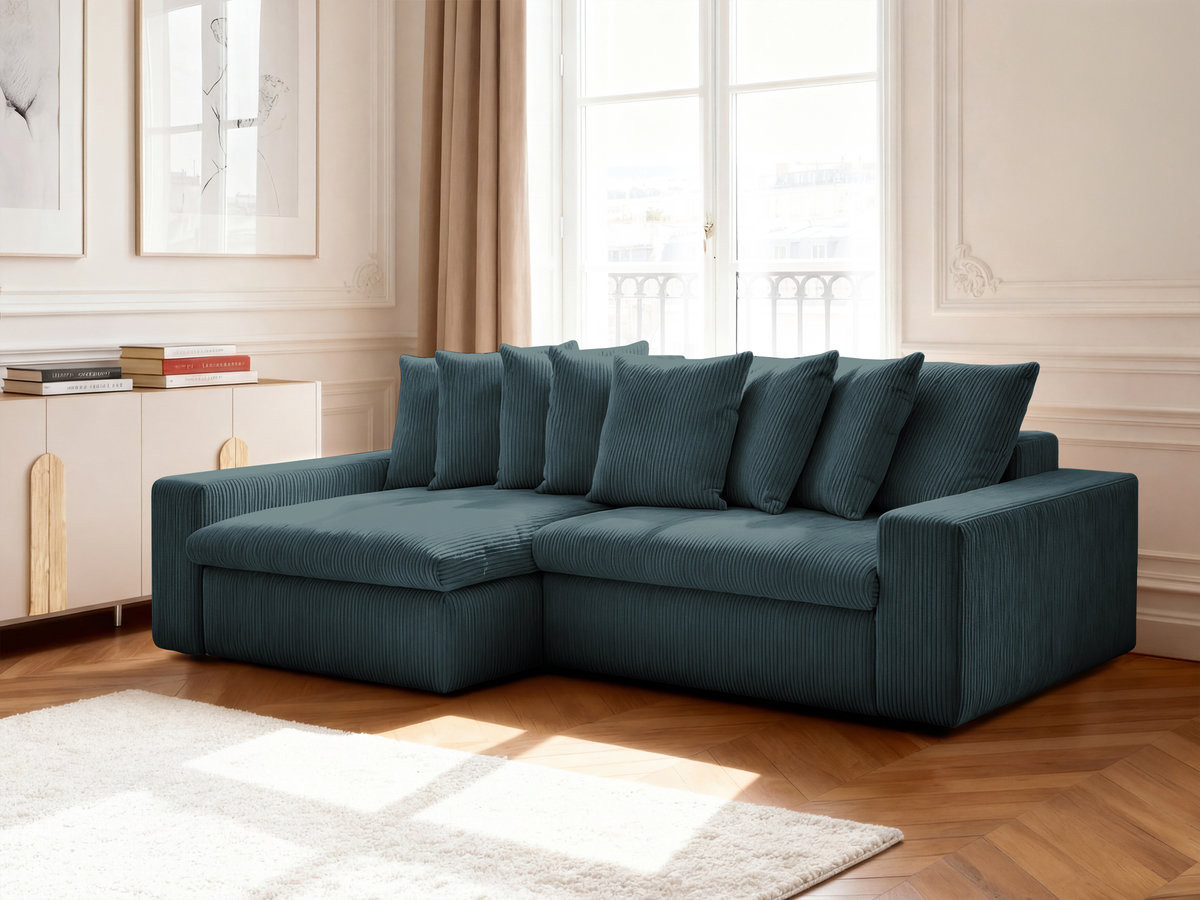 ENORE vaste hoekbank in corduroy