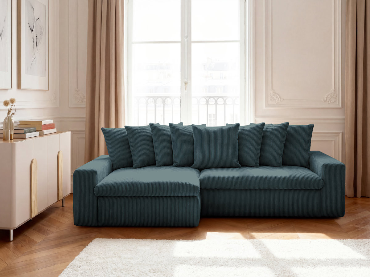 ENORE vaste hoekbank in corduroy