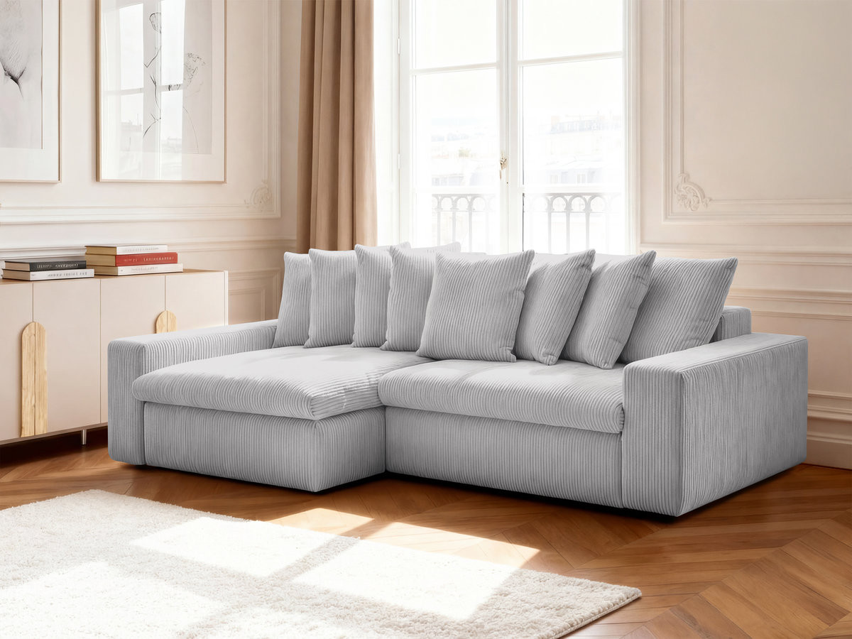 ENORE vaste hoekbank in corduroy