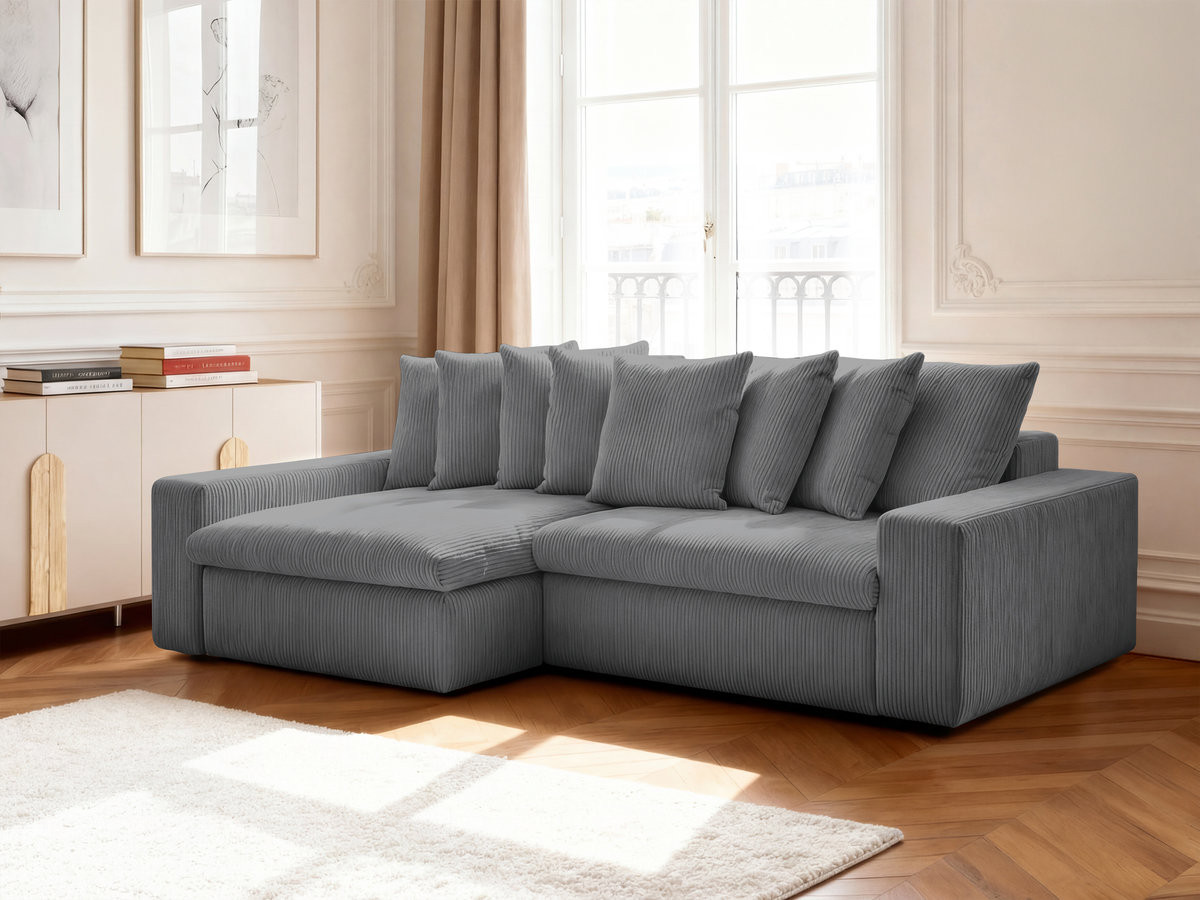 ENORE vaste hoekbank in corduroy