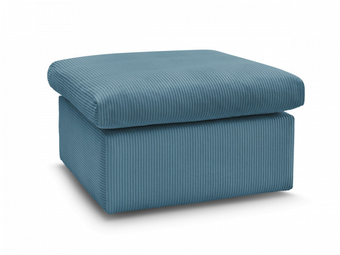 Pouf ENORE tissu velours côtelé