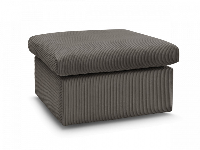 Pouf ENORE tissu velours côtelé